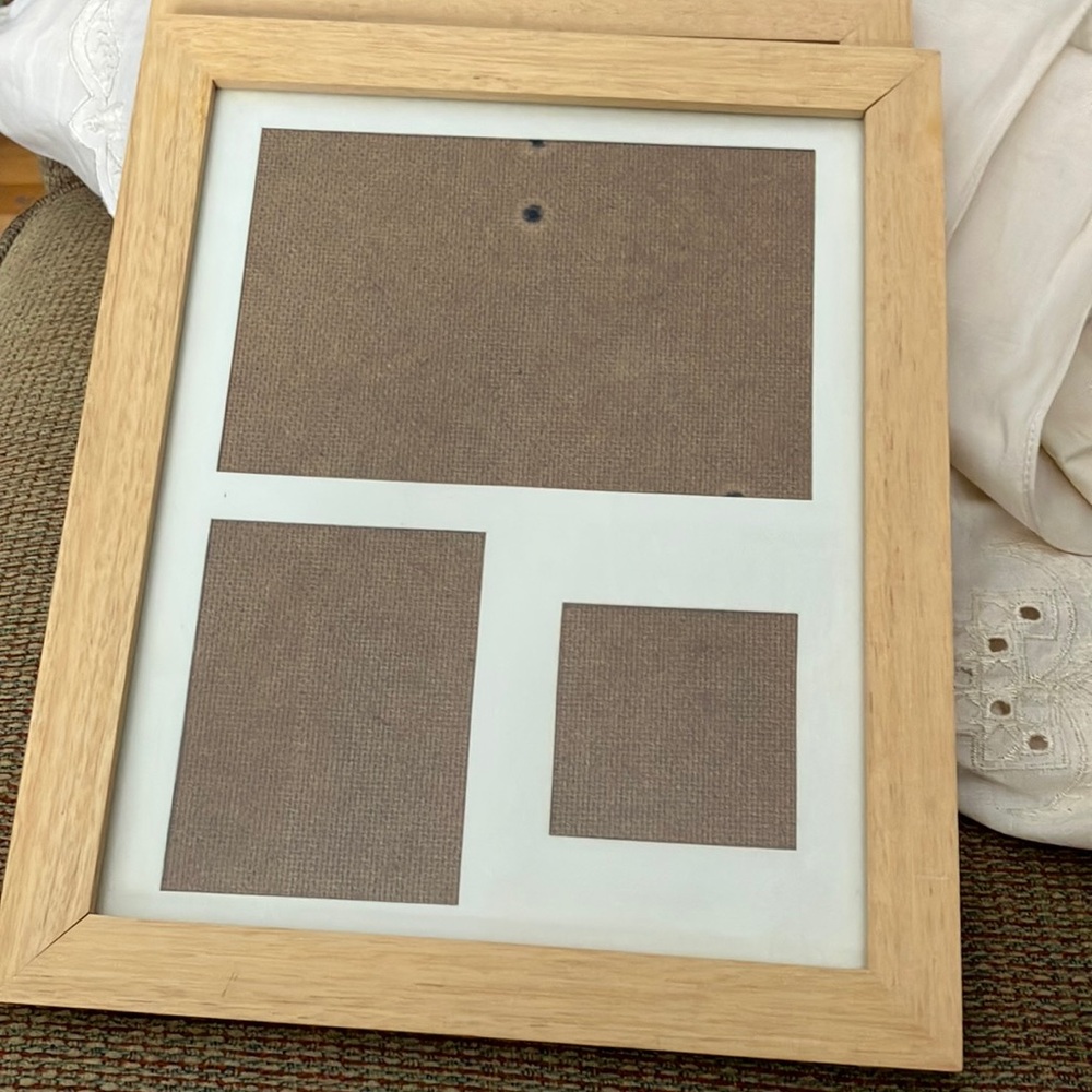 *3/$20* Natural Wood Picture Frame with Multiple Openings